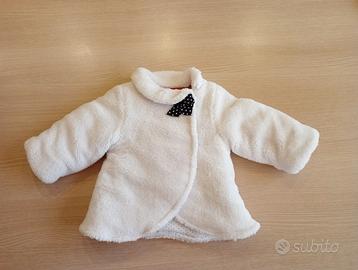 Cappottino ecopelliccia bambina 3-6 mesi