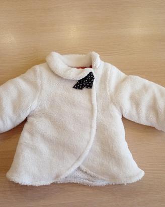 Cappottino ecopelliccia bambina 3-6 mesi