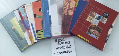 Folder filatelici annata 2002 completa