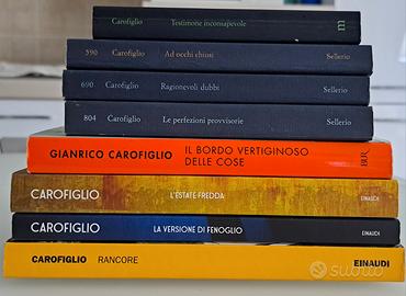 Libri Gianrico Carofiglio titoli vari