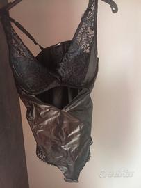 Body nero simil pelle Tezenis  10 Ruro