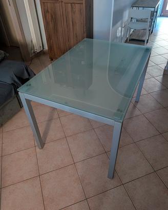 Tavolo allungabile Bontempi Casa 80x120/170 vetro 