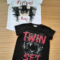 twinset bambina 2 magliette estive taglia 12 anni