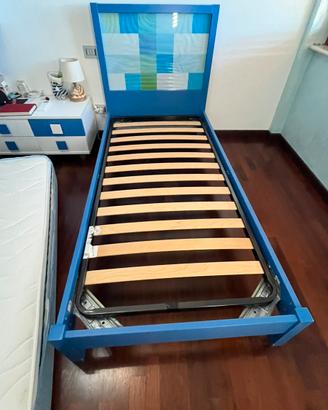 Letto piazza singola più materasso