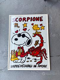 Stampa Snoopy “Scorpione – Imprevedibili in amore”