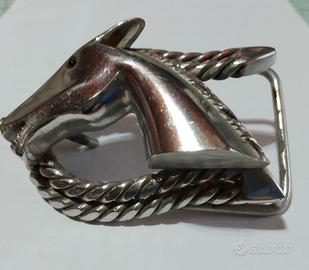 Fibbia per cintura realizzata artigianalmente