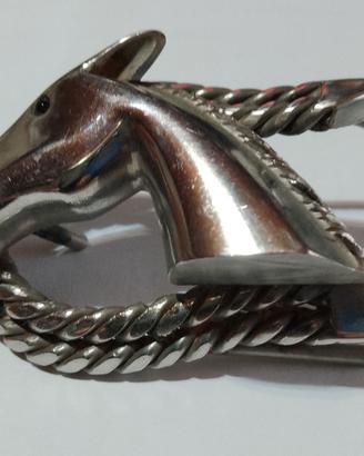 Fibbia per cintura realizzata artigianalmente