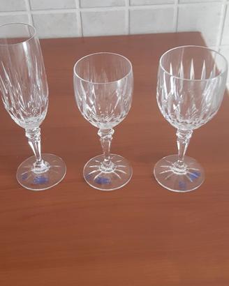 set  42  calici cristallo  Murano
