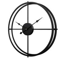 Orologio Design da Parete In Metallo Nero 60cm