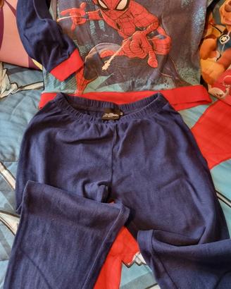 pigiama spiderman 8anni marvel