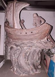 Scultura Artistica in Terracotta - Barca
