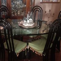 Tavolo pranzo, sedie e tavolino da salotto