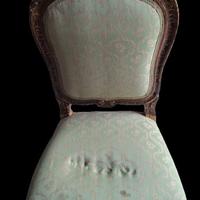 poltrona legno dorato