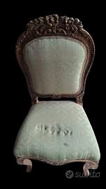 poltrona legno dorato