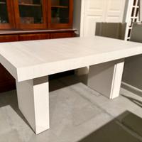 NUOVO TAVOLO  160x90 all. 410x90 BIANCO CONSUMATO