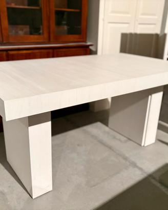 NUOVO TAVOLO  160x90 all. 410x90 BIANCO CONSUMATO