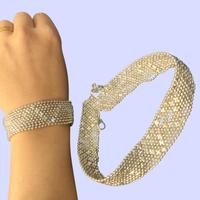 bracciale + chocker color Argento