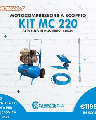 MOTOCOMPRESSORE CAMPAGNOLA MC 220 KIT