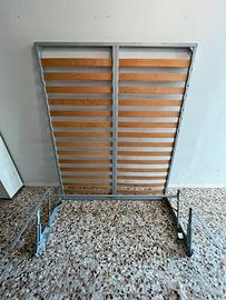 Rete letto contenitore 160 x 195 con pistoni a gas