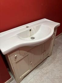 Mobile sottolavabo + lavabo + specchio con luci