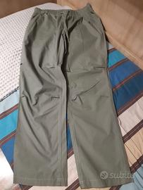 Pantaloni unisex tg.50 verde coulisse estivi nuovi