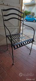 sedie in ferro battuto richiudibili 