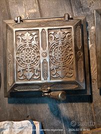 Sportello vintage in ghisa Stufa a legna/ Stube