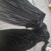 vestito nero  in velluto 