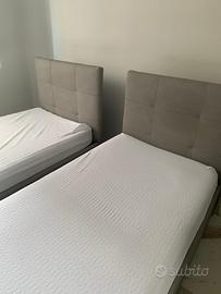 2 letti singoli nuovi con materasso