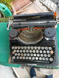 macchina scrivere continental portatile anni '30