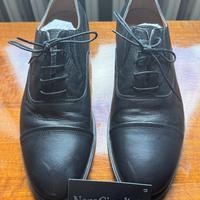 Scarpe Stringate in Pelle Nero Giardini Nuovo