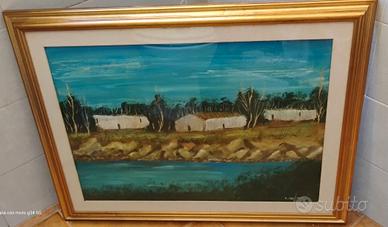Pittore Sardo Quadro vintage anni 90 