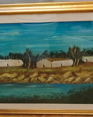 Pittore Sardo Quadro vintage anni 90 