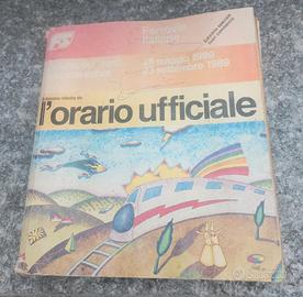 L'orario ufficiale delle Ferrovie dello Stato 1989