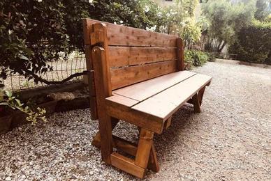 Panca tavolo legno allungabile