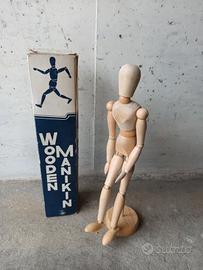 Manichino di legno per arte disegno