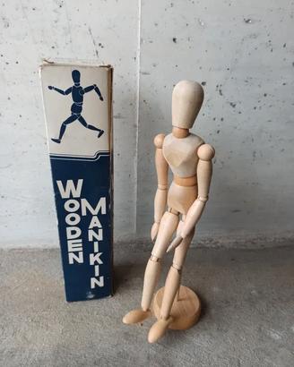 Manichino di legno per arte disegno
