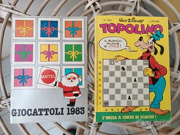 Topolino 1461 con inserto e catalogo Mattel 1983