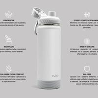 PURO Borraccia Termica da 1L in Acciaio inox 18/8