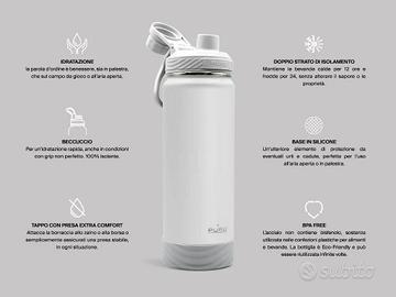 PURO Borraccia Termica da 1L in Acciaio inox 18/8