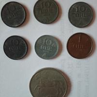 lotto monete Norvegia 7