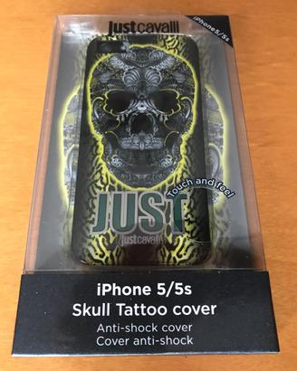 Just cavalli - custodia cover skull tattoo - nuova