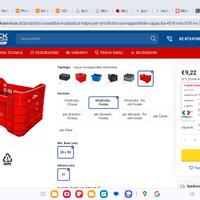 CASSETTA IN PLASTICA PER ORTOFRUTTA