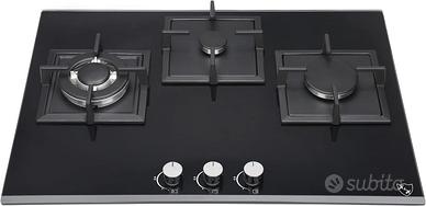 K&H Piano cottura a Gas 3 Fornelli 70cm 3Z-KHGW-3