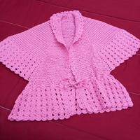 mantellina bimba uncinetto 