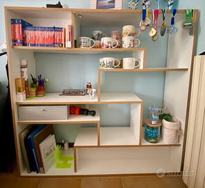 Mobile libreria scaffale mensola Tomasucci bianco