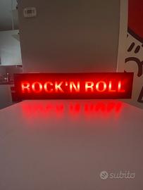 Insegna luminosa rock’n roll