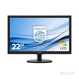 Monitor PC Philips 22” Full HD LED 223V5LSB2 +cavo