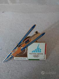 pin biathlon olimpiadi 
