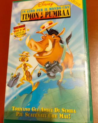 VHS Disney ""In giro per il mondo con Timon e Pum"